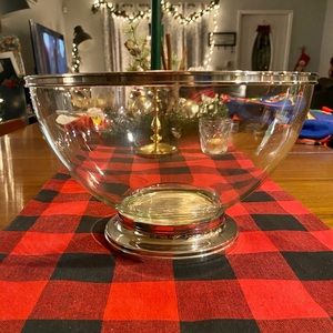 Vintage Godinger Art Co. Glass Serving Bowl